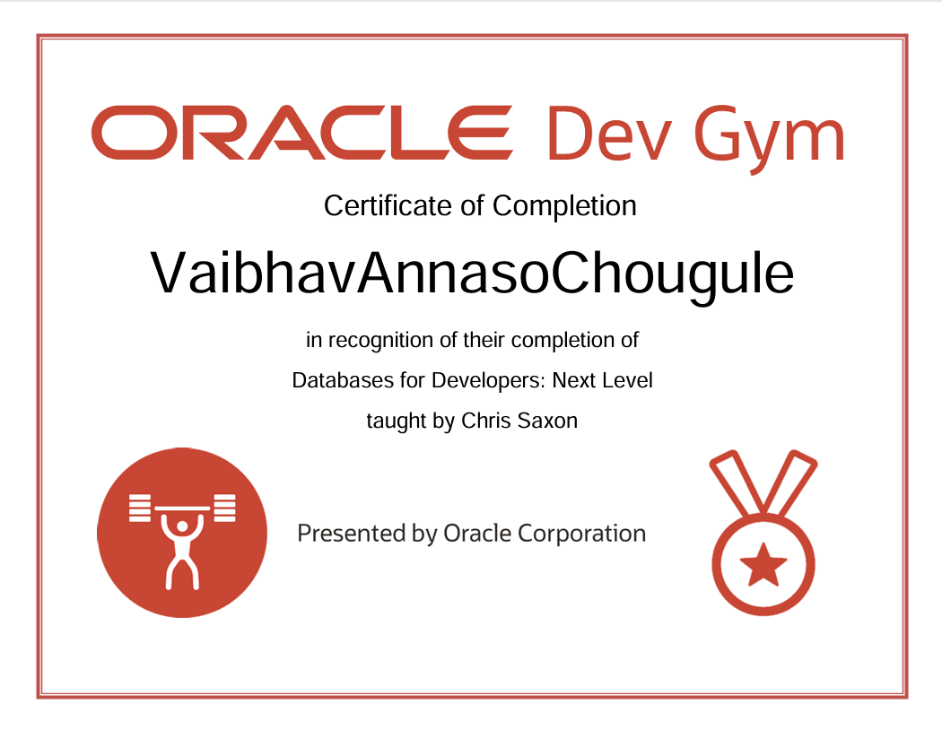 Oracle Database for Developers